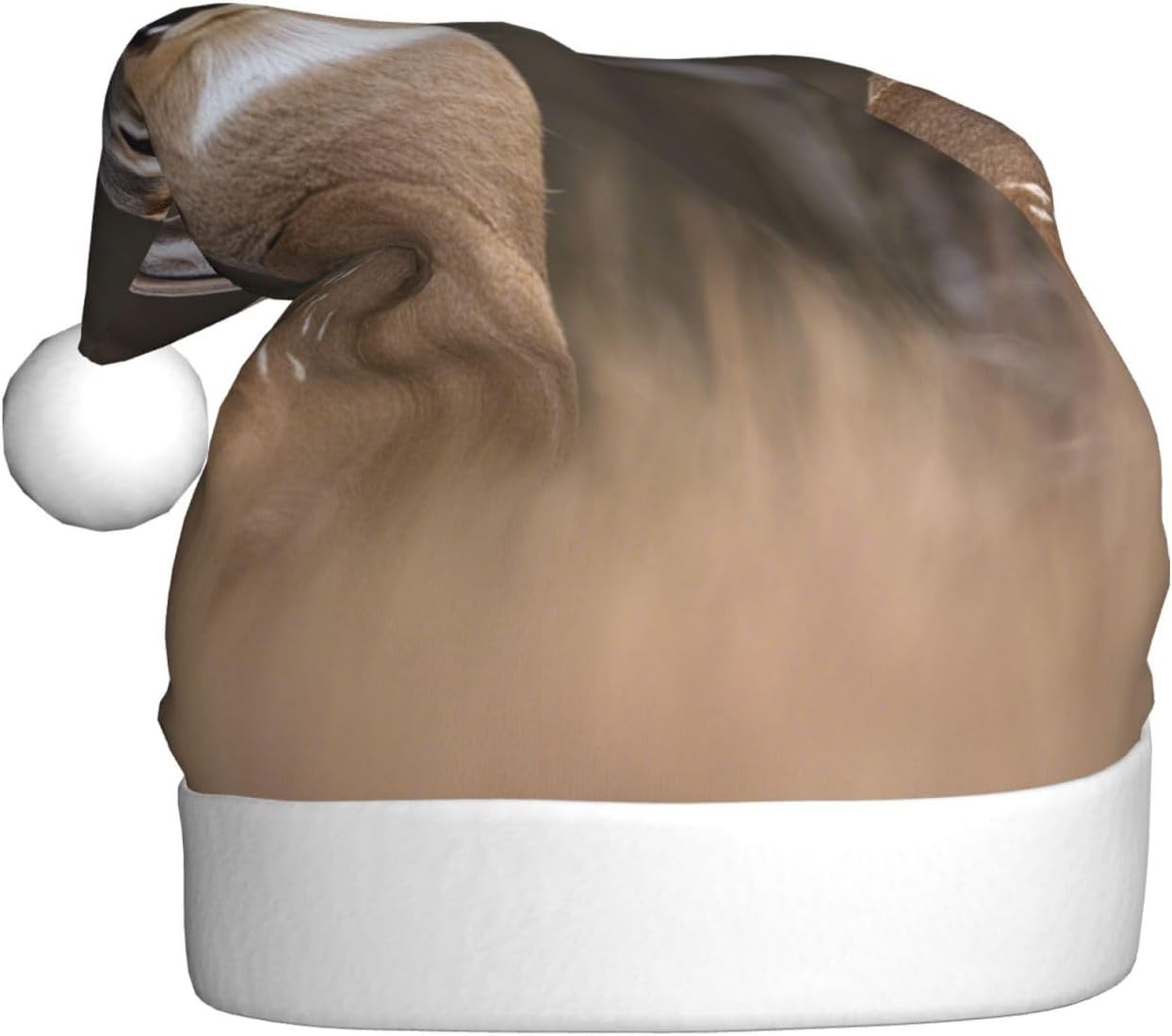 QINZHENG White Tailed Deer Santa Hat Christmas Headwear