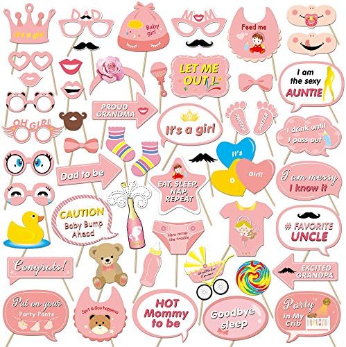 Its a Girl Photo Booth Props 53 Count