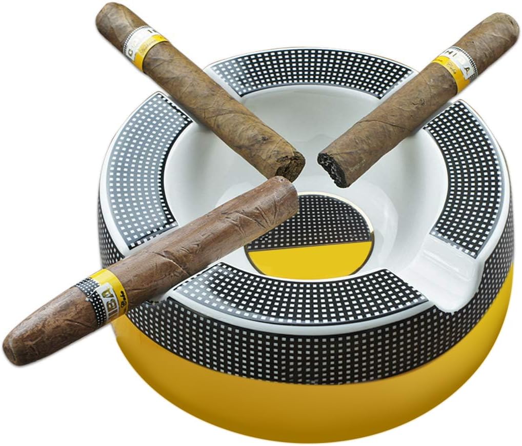 GUEVARA Cigar Ashtray Big for 8 Round Cigarettes