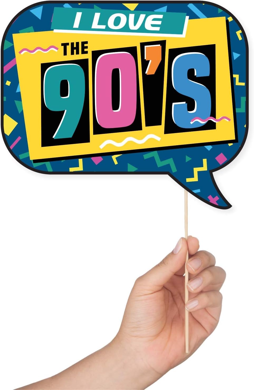90s Photo Booth Props 41-Piece Fun Selfie Kit
