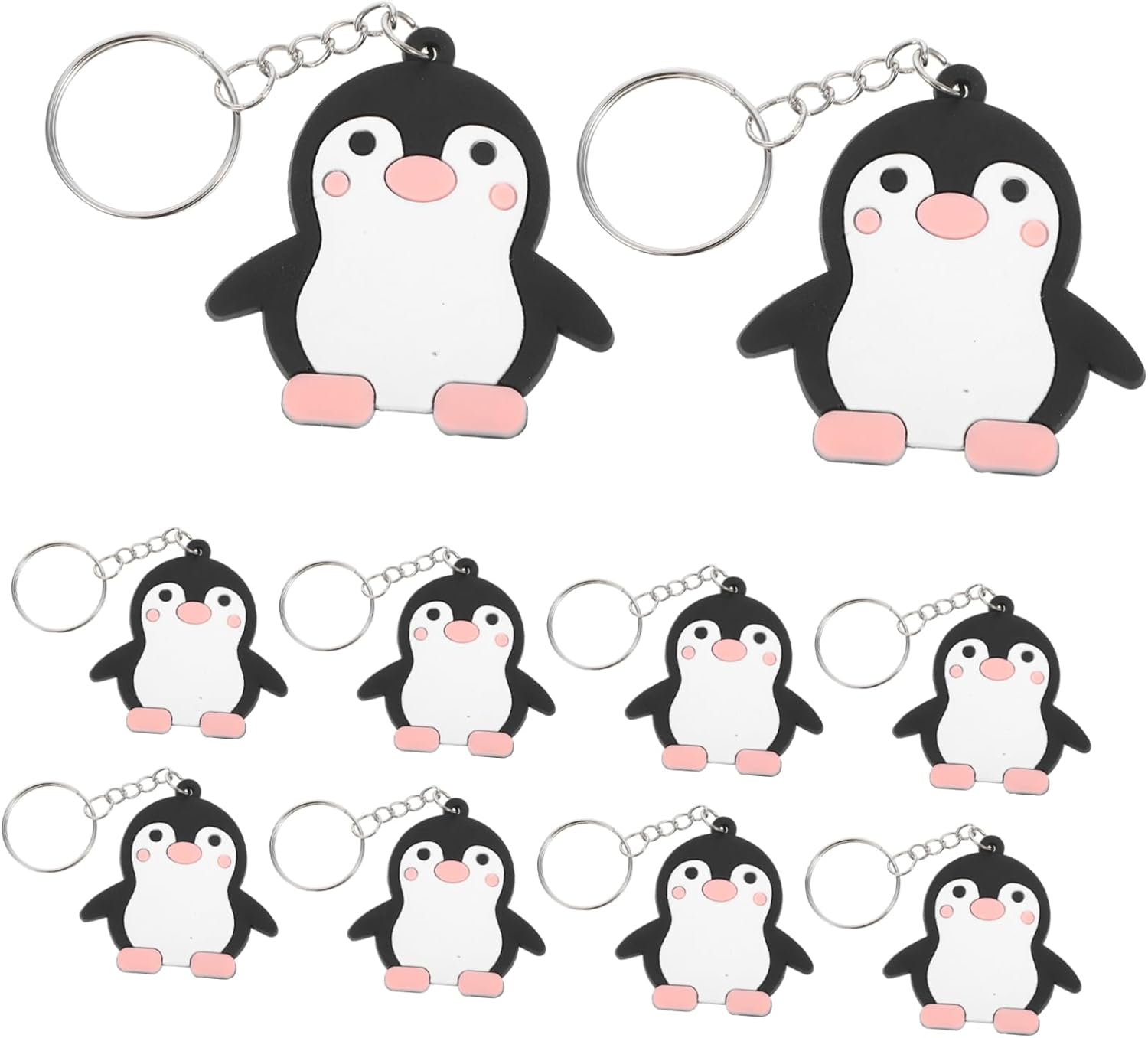 24Pcs Adorable Penguin Keyrings for Animal Themed Parties