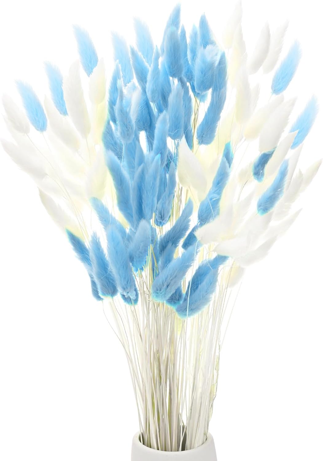 120-Pack Fluffy Bunny Tails Dried Grass Decor