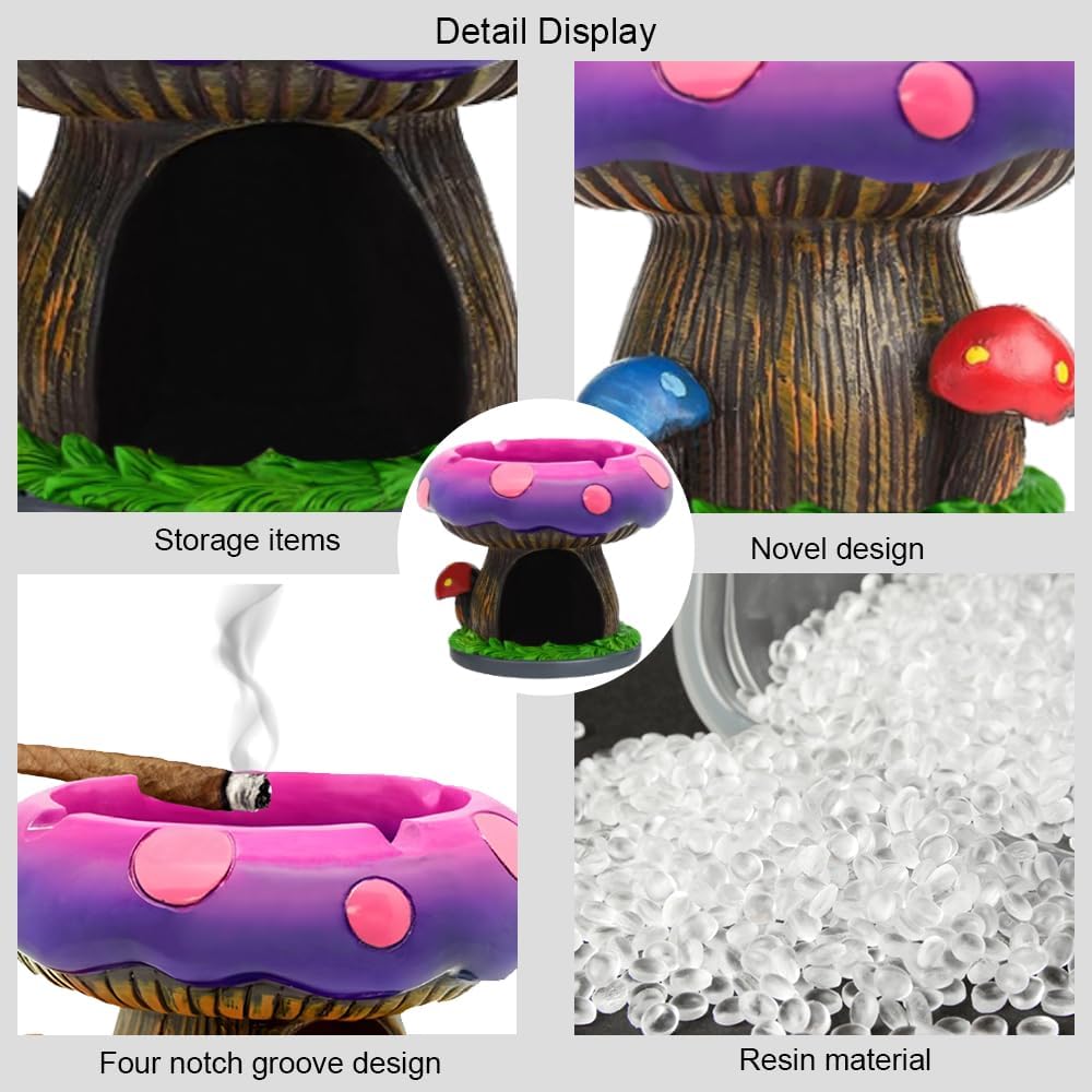 YukaBa Fantastical Mushroom Ashtray with Storage