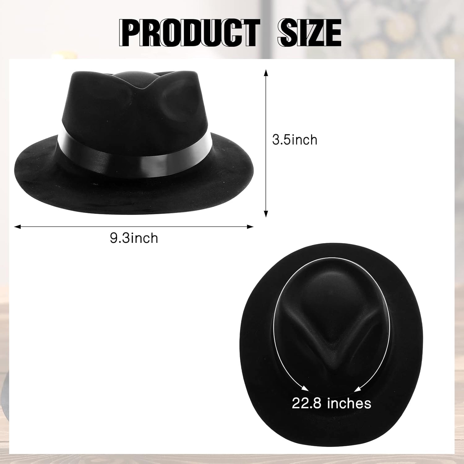 Xtinmee 48 Pack Gangster Hats for Men 1920s Style