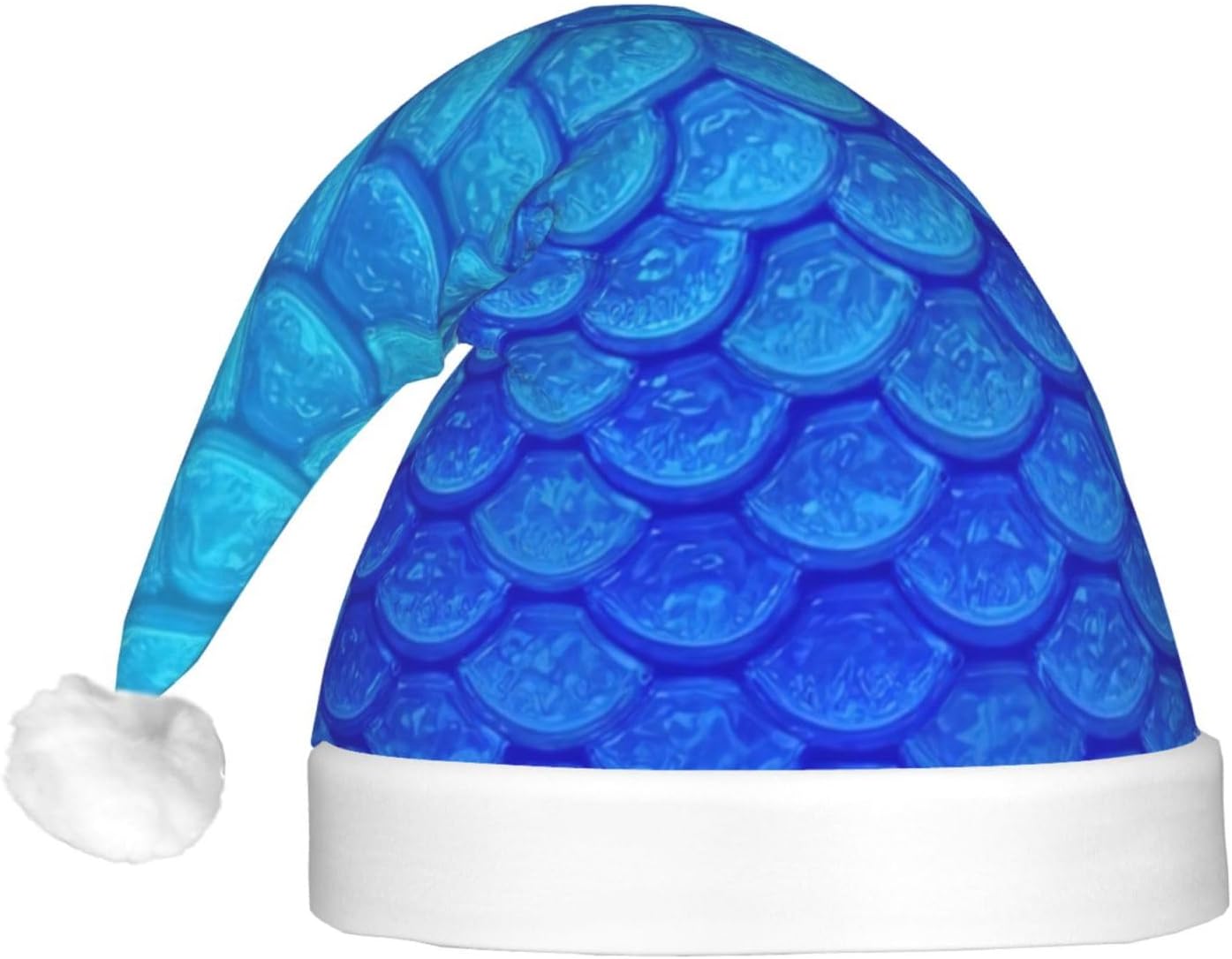 Qin And Zheng Ocean Blue Mermaid Santa Hat With LED Lights