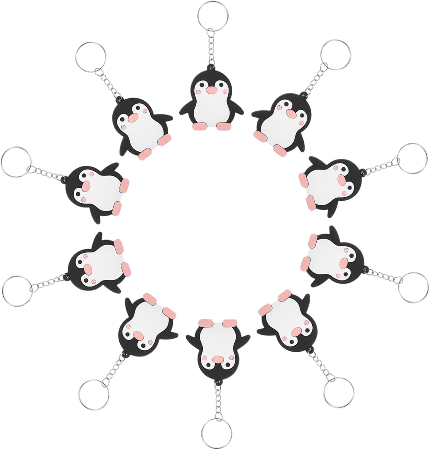Zerodeko 24Pcs Penguin Keychain Animal Party Favor Backpacks