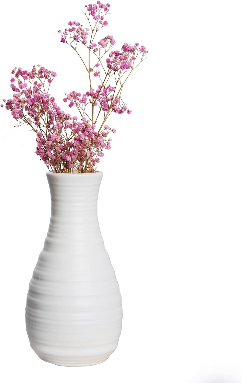 2 Pack Composite Plastics Flower Vase with Ceramic Look