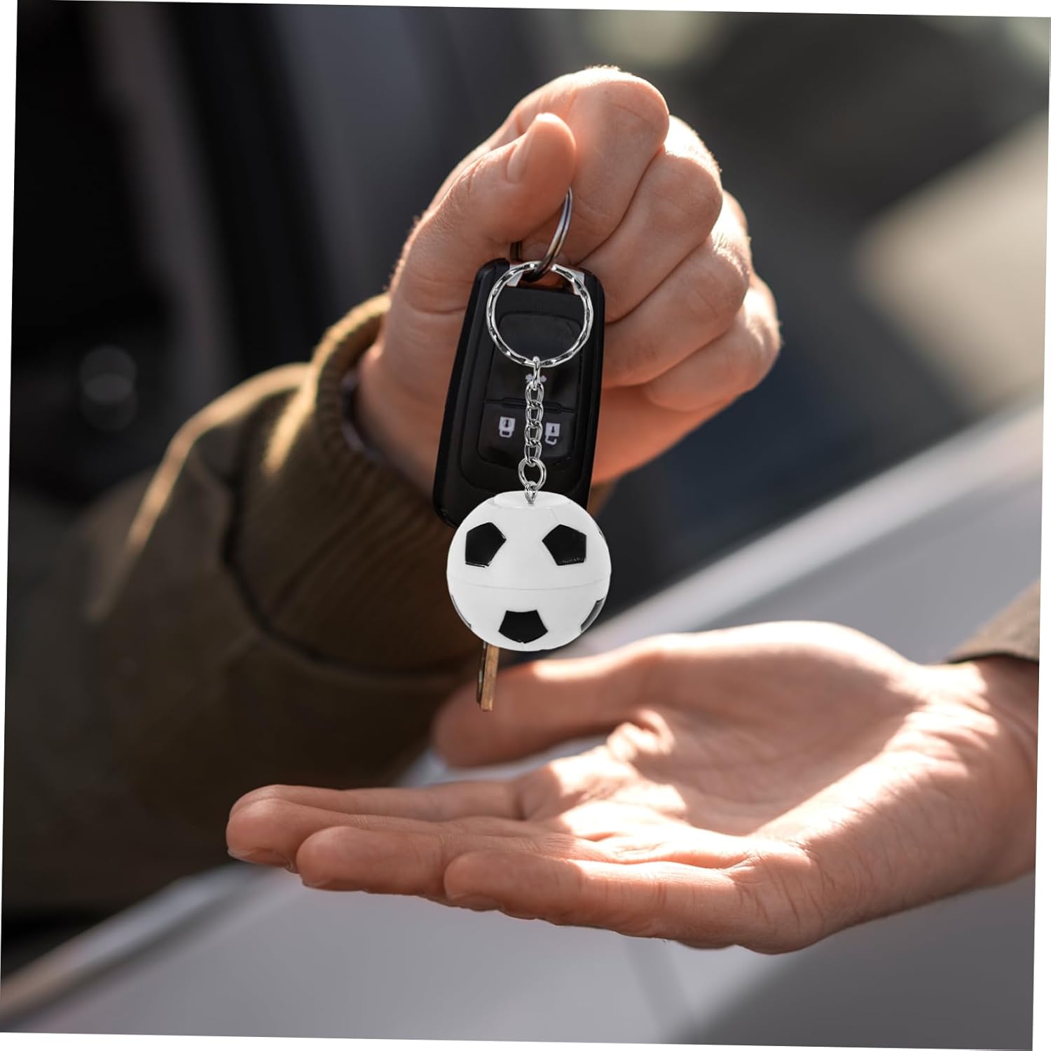 3D Soccer Keychain Pendant for Sports Fans