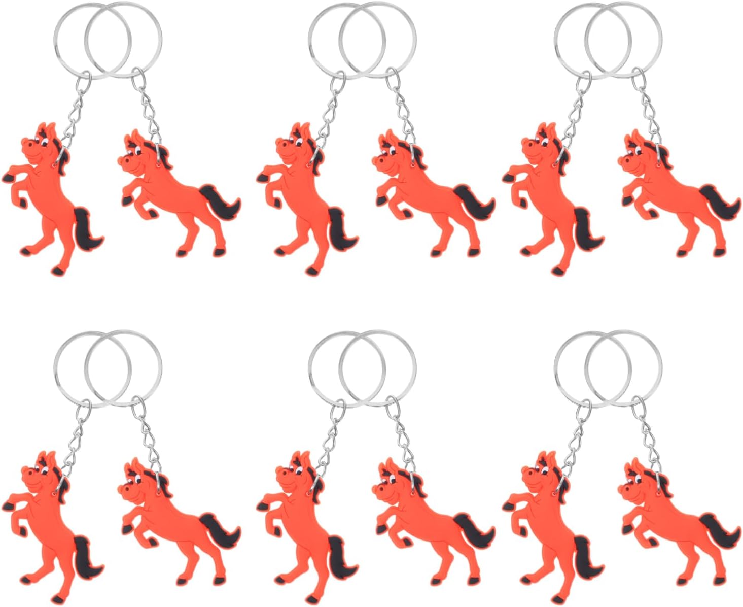 Alipis Cartoon Horse Keychain for Boys Birthday Party Favors