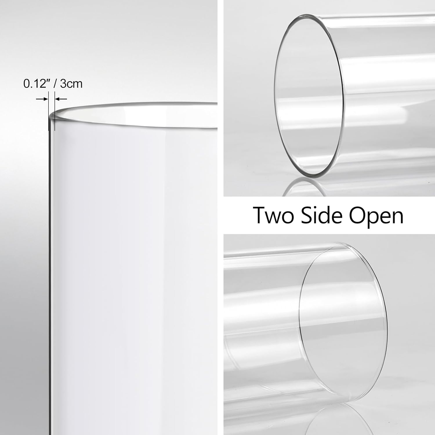 Joyben Hurricane Candle Holder Sleeve 3PCS 4 Wide 8 Tall