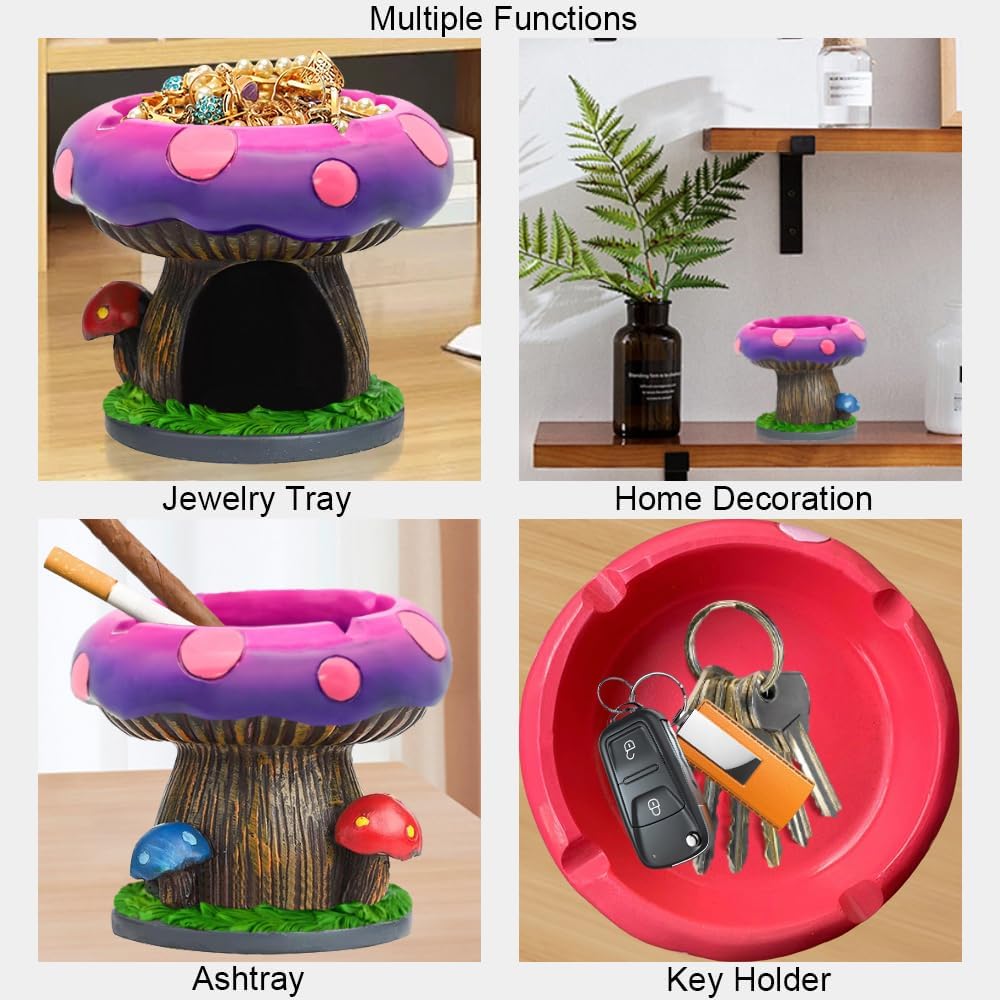 YukaBa Fantastical Mushroom Ashtray with Storage