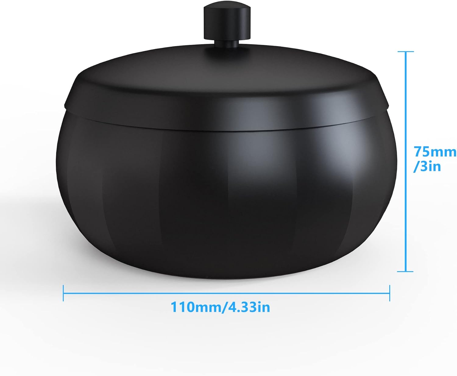 Stainless Steel Ashtray with Lid Windproof and Smokeless