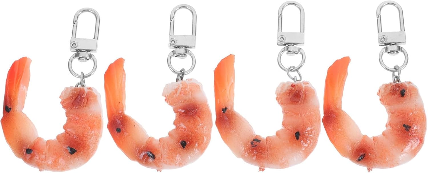 STOBAZA Shrimp Key Ring Car Key Charm