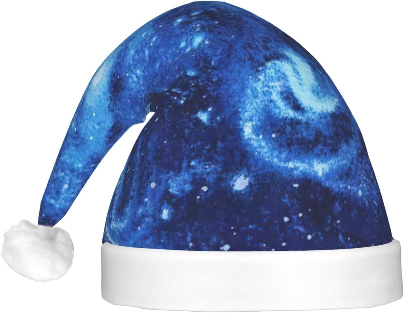 QINZHENG Blue Universe LED Santa Hat for Christmas Party