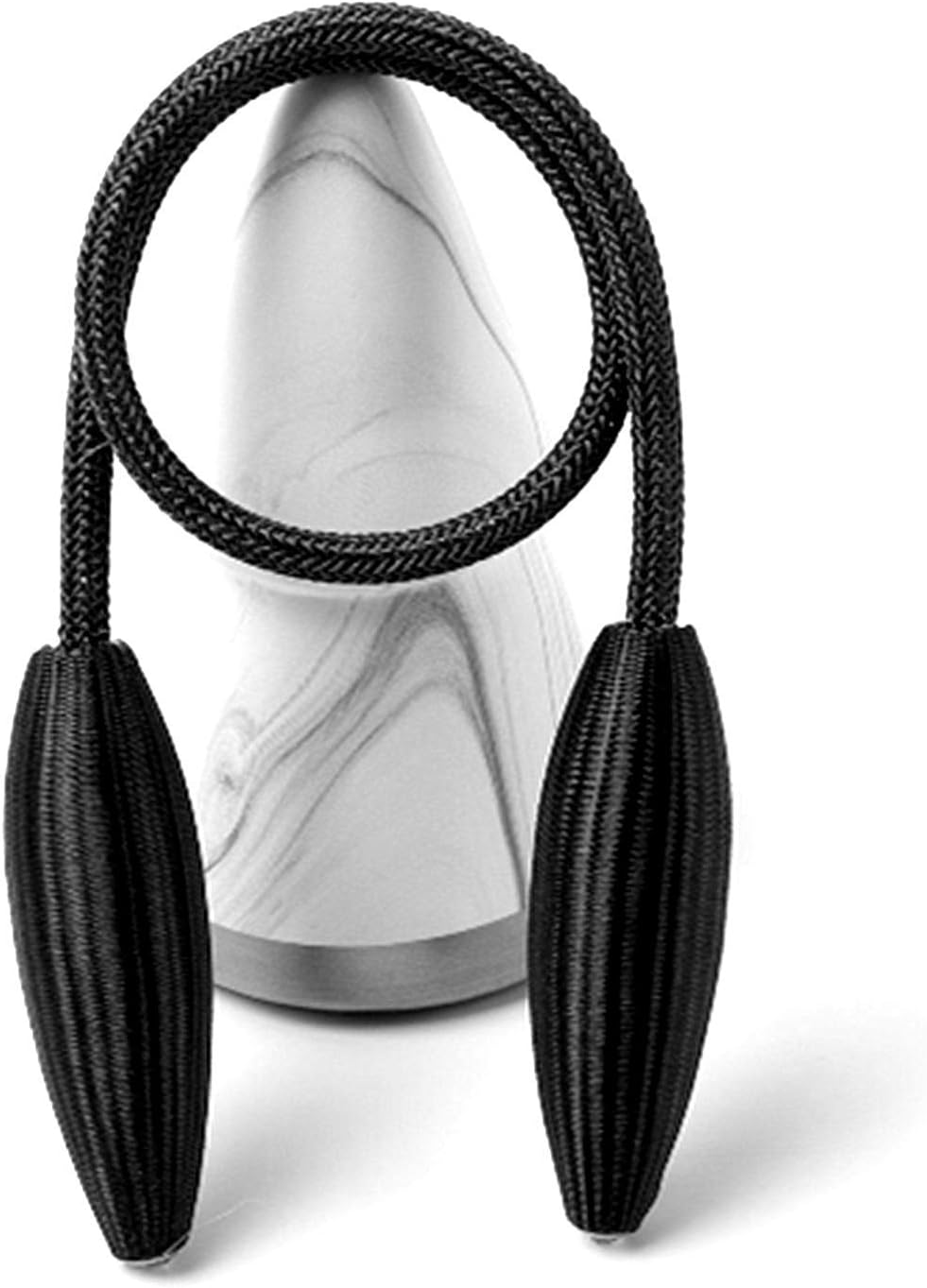 4-Pack Black Curtain Holdbacks Decorative Tiebacks