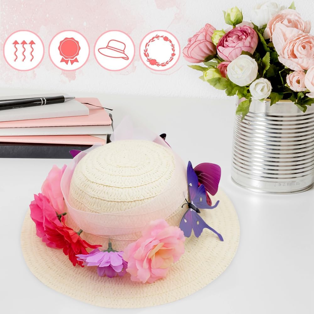VoizVony 297 Pcs DIY Tea Party Hats for Girls