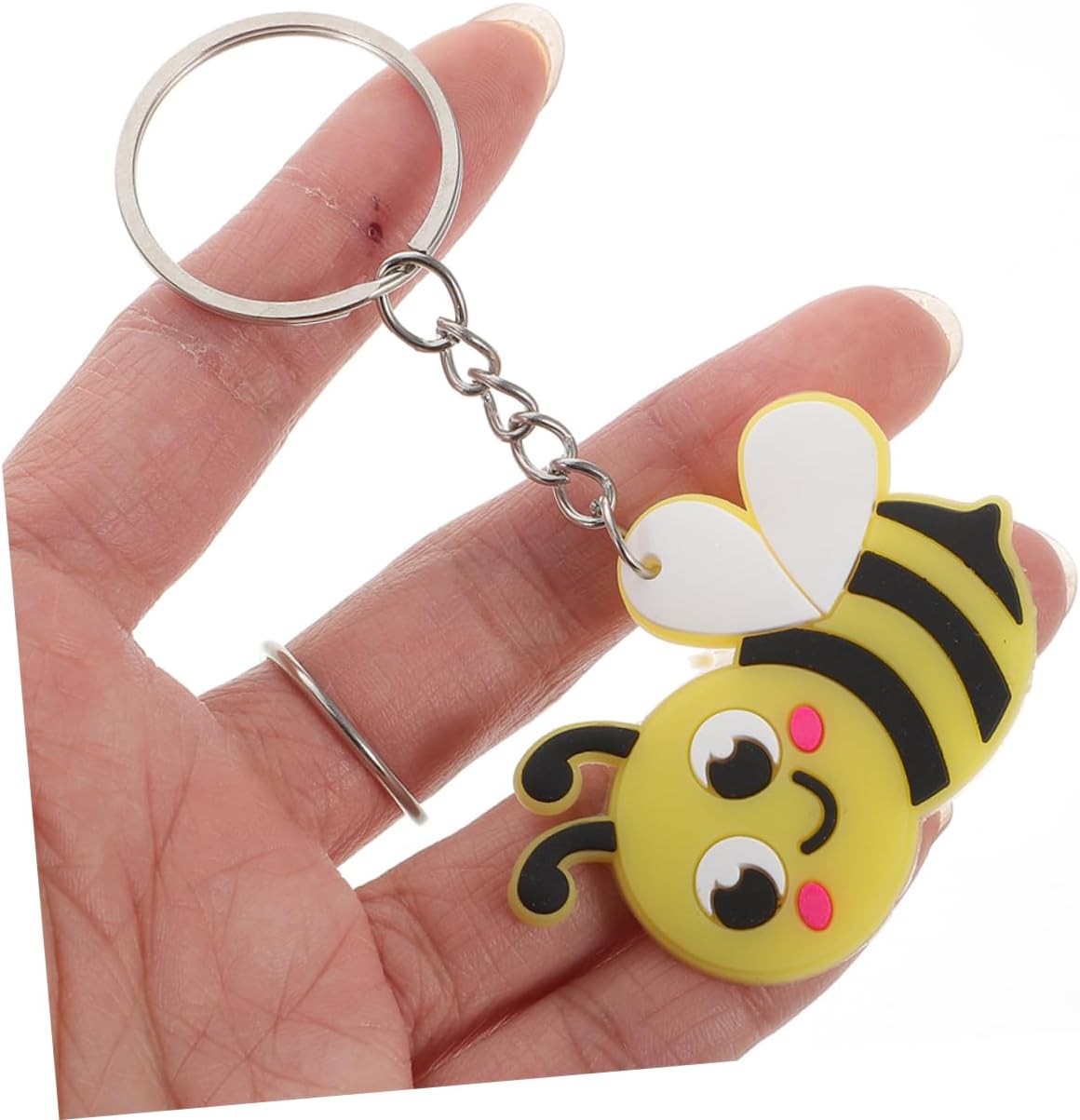 Cabilock 20pcs Cute Bee Keychain Pendant for Backpacks and Party Favors