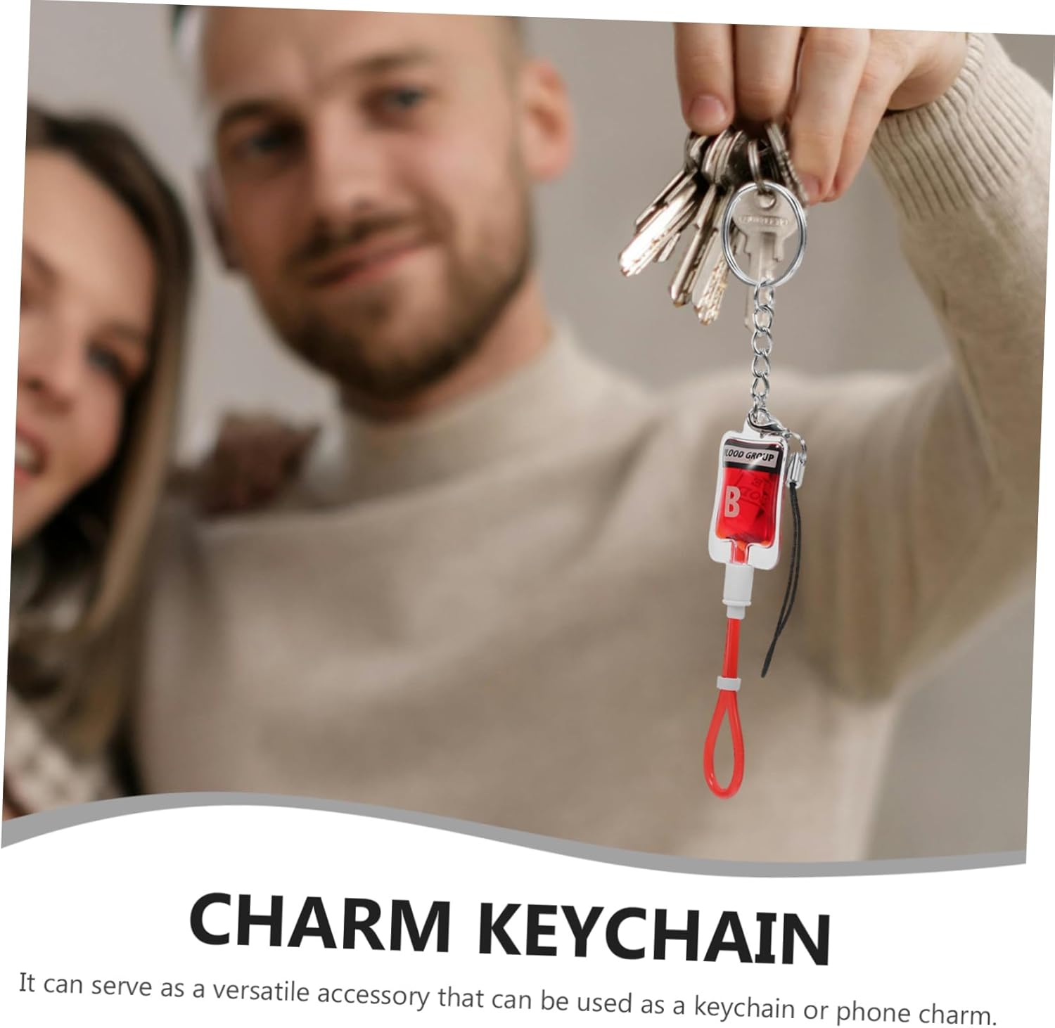 Halloween Blood Keychain Bag Pendant Charm