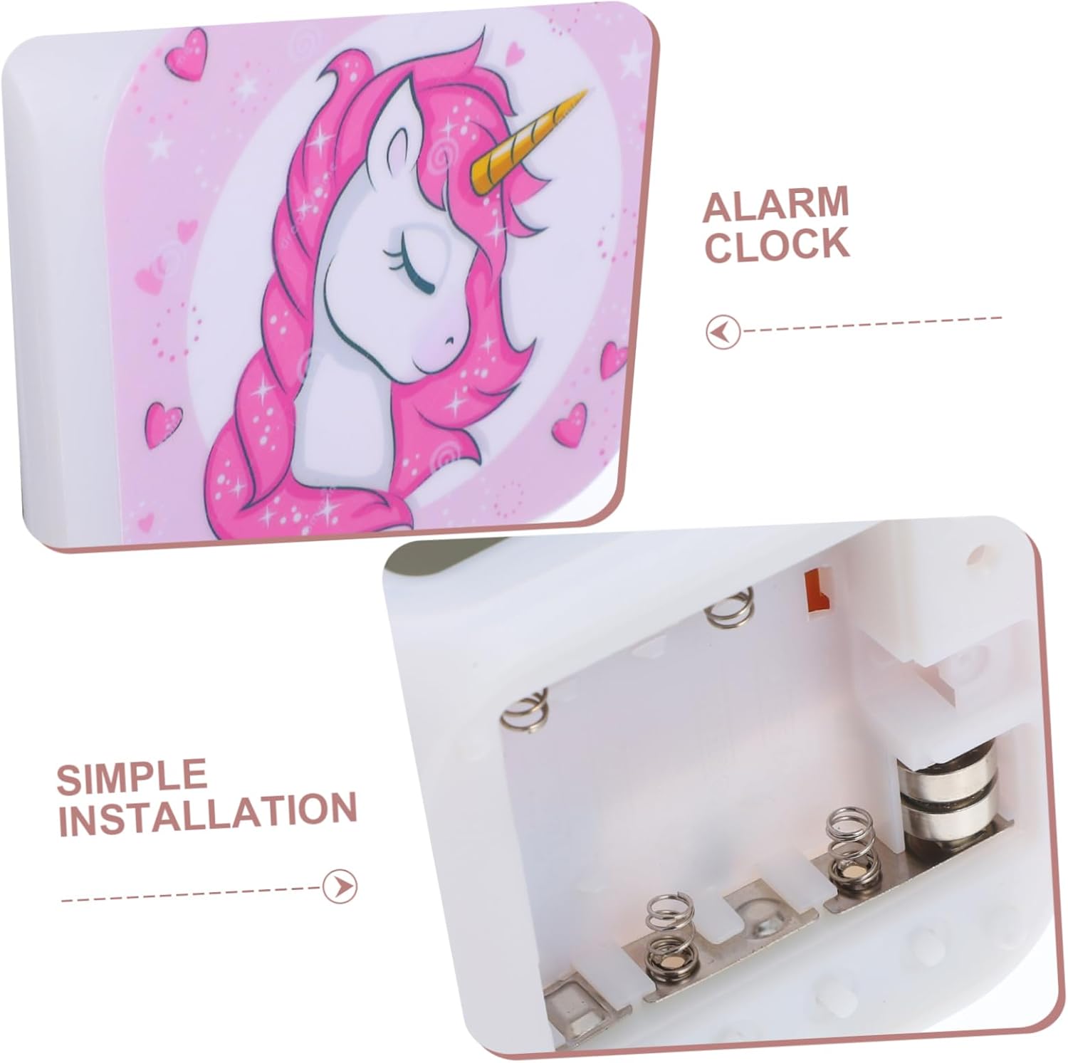 Unomor Unicorn LED Digital Alarm Clock with Brightness Control