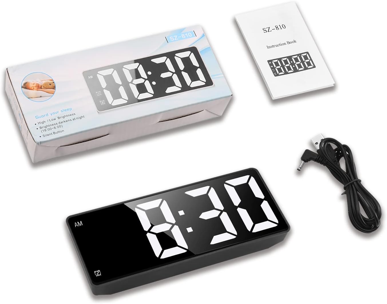 ORIA Digital Alarm Clock with Temperature Display