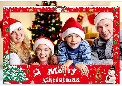 Christmas Photo Booth Frame with 6 Props