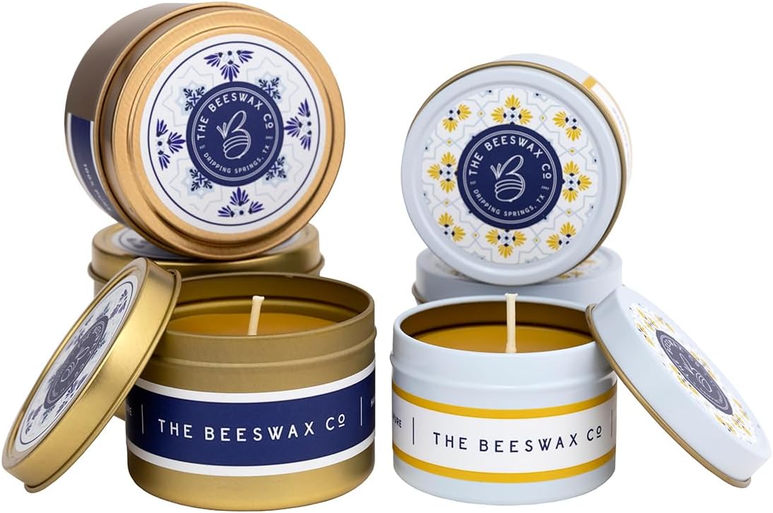 The Beeswax Co Southwest Travel Candle Tin - Natural Honey Scented 4oz