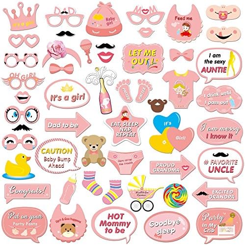Its a Girl Photo Booth Props 53 Count