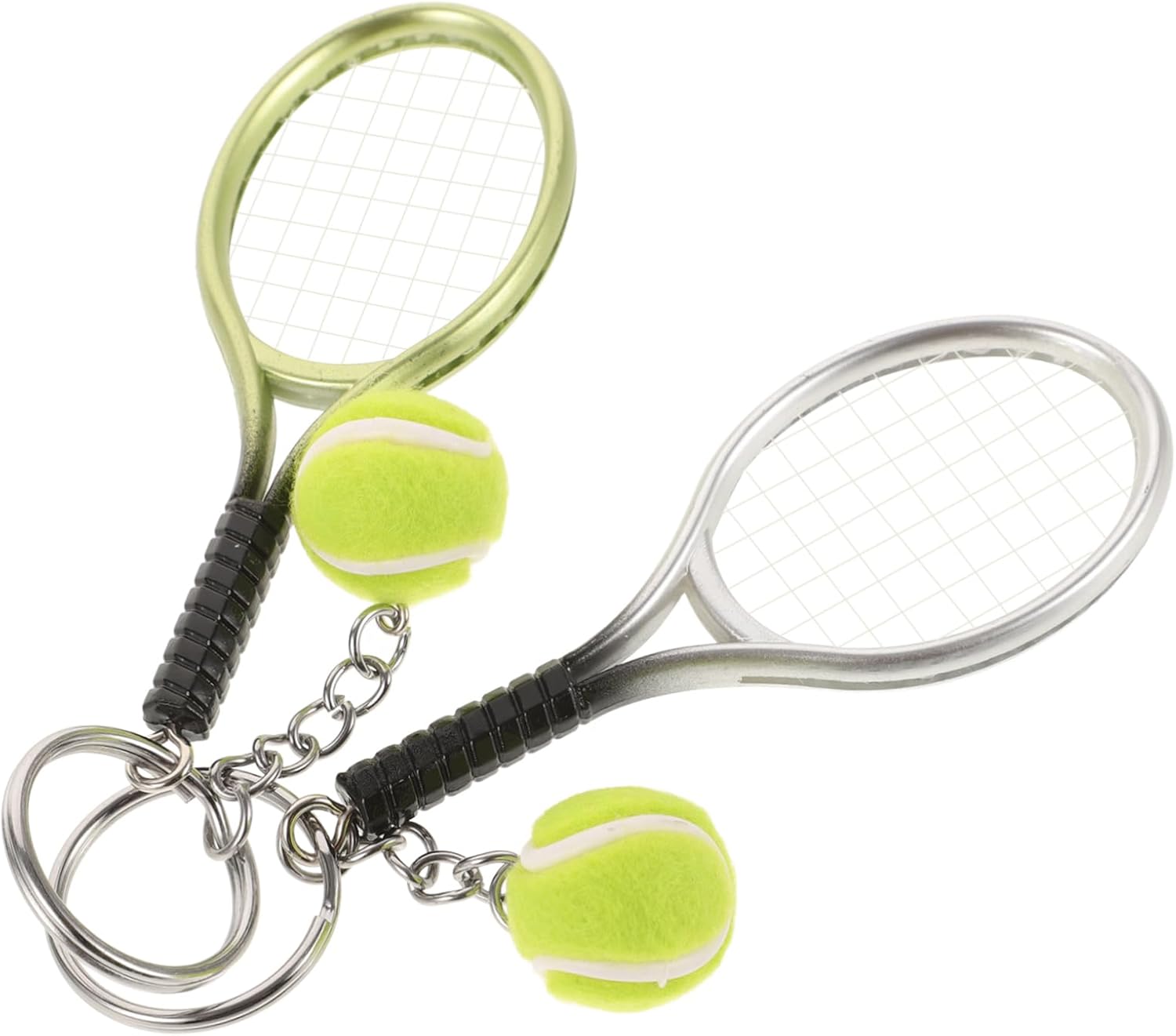 Didiseaon 2 Pcs Tennis Racket Keychains for Boys Party Favors