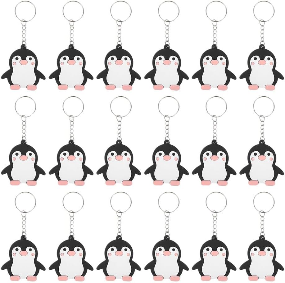 MERRYHAPY 40pcs Penguin Keychains for Boys Girls