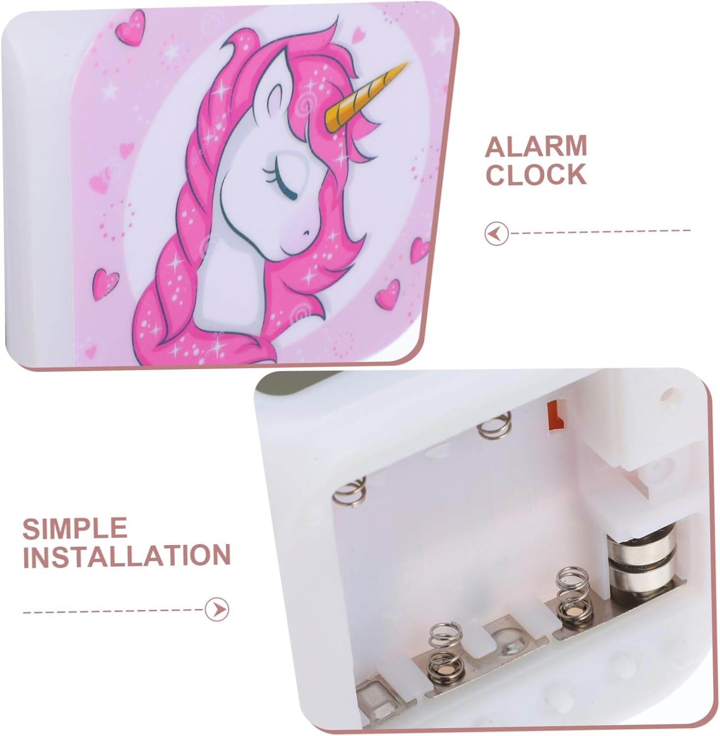 MAGICLULU Unicorn LED Digital Alarm Clock for Bedroom