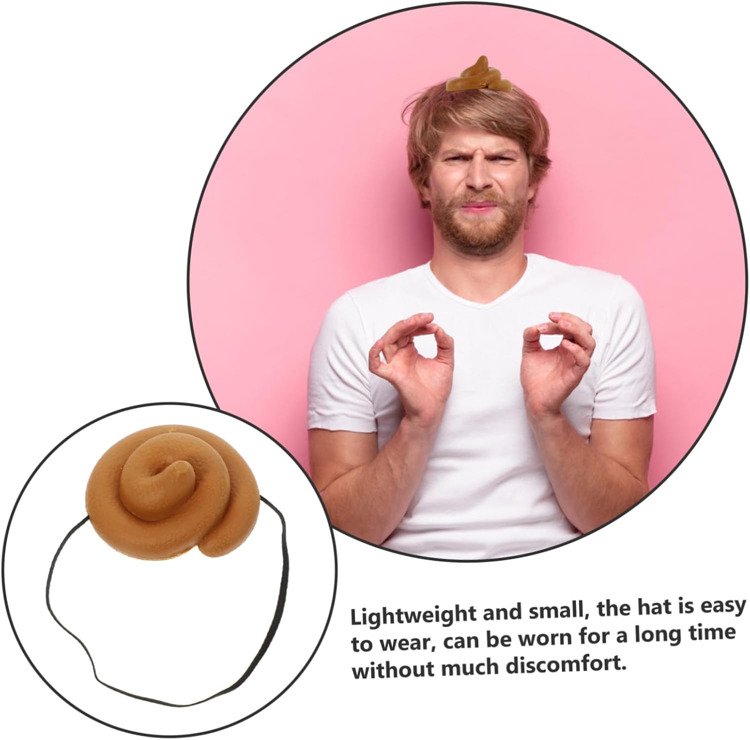 3pcs Funny Poop Hat Set for Party Prank Costumes