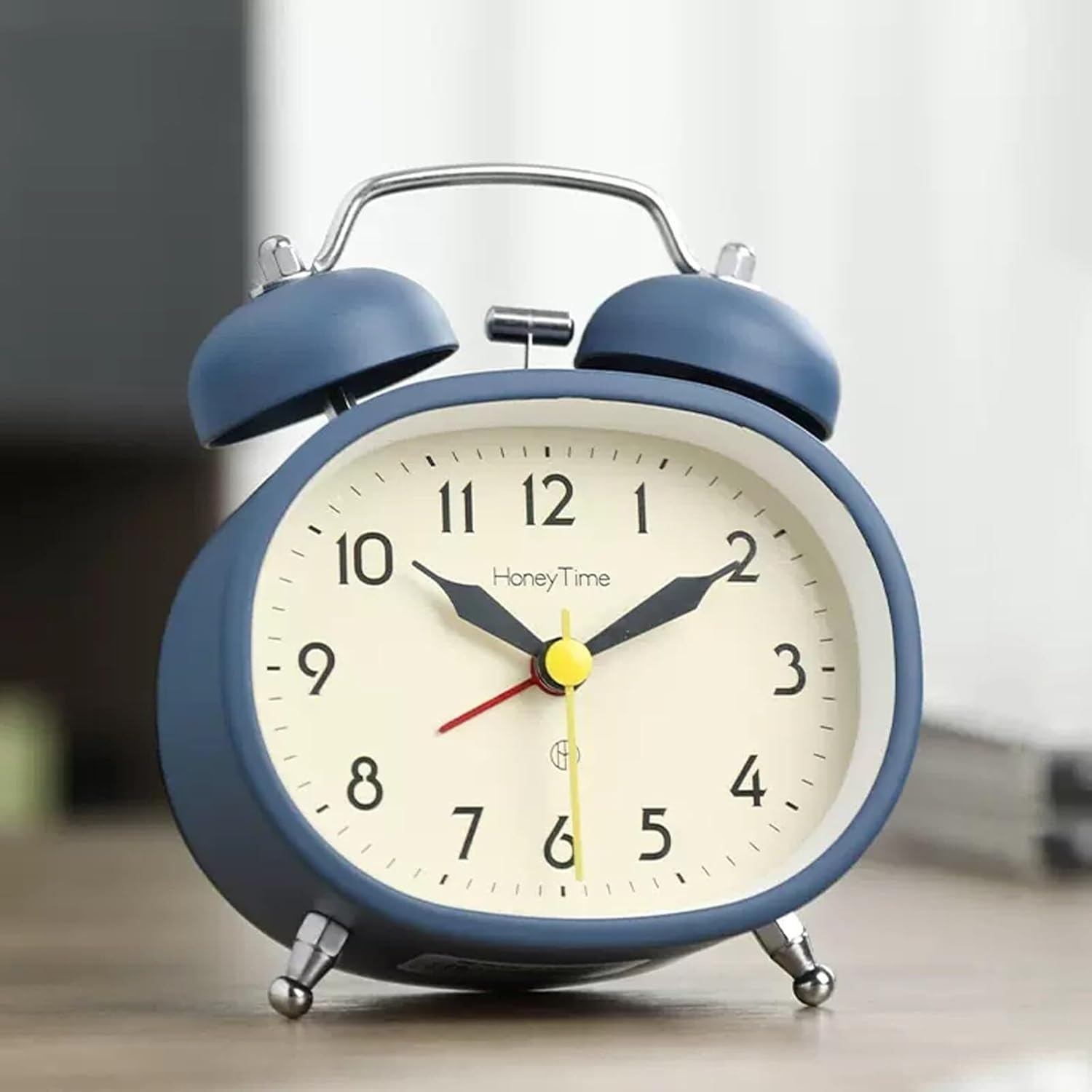 Double Bell Alarm Clock with Backlight and Silent Ticking