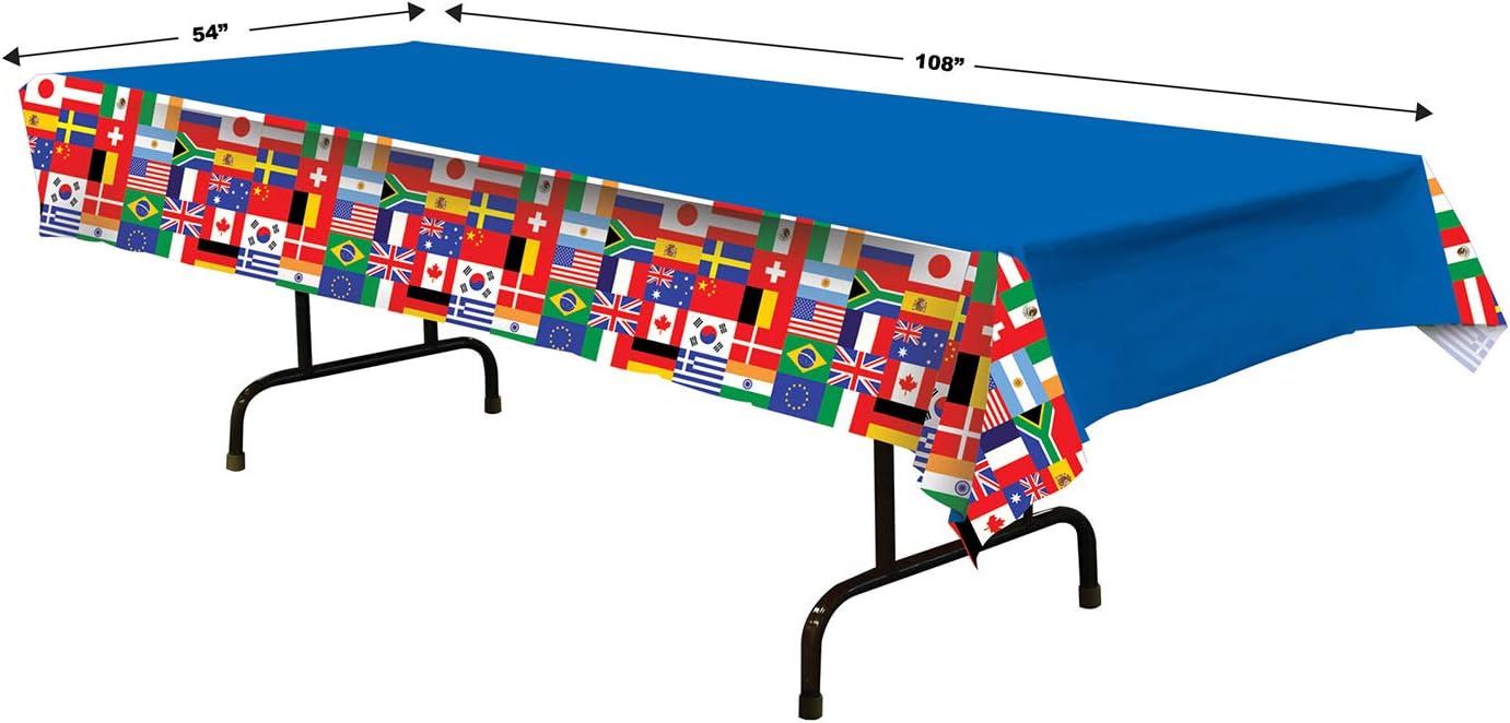 Beistle International Flag Plastic Table Cover