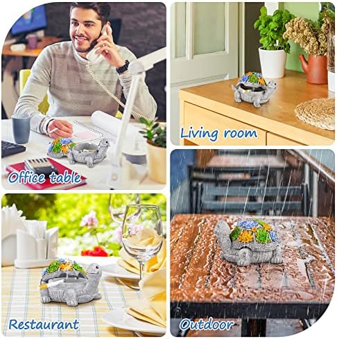 Cute Turtle Ashtray with Lid for Outdoor and Indoor Use