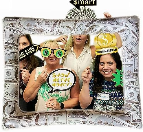 Money Party Inflatable Photo Booth Frame with Props