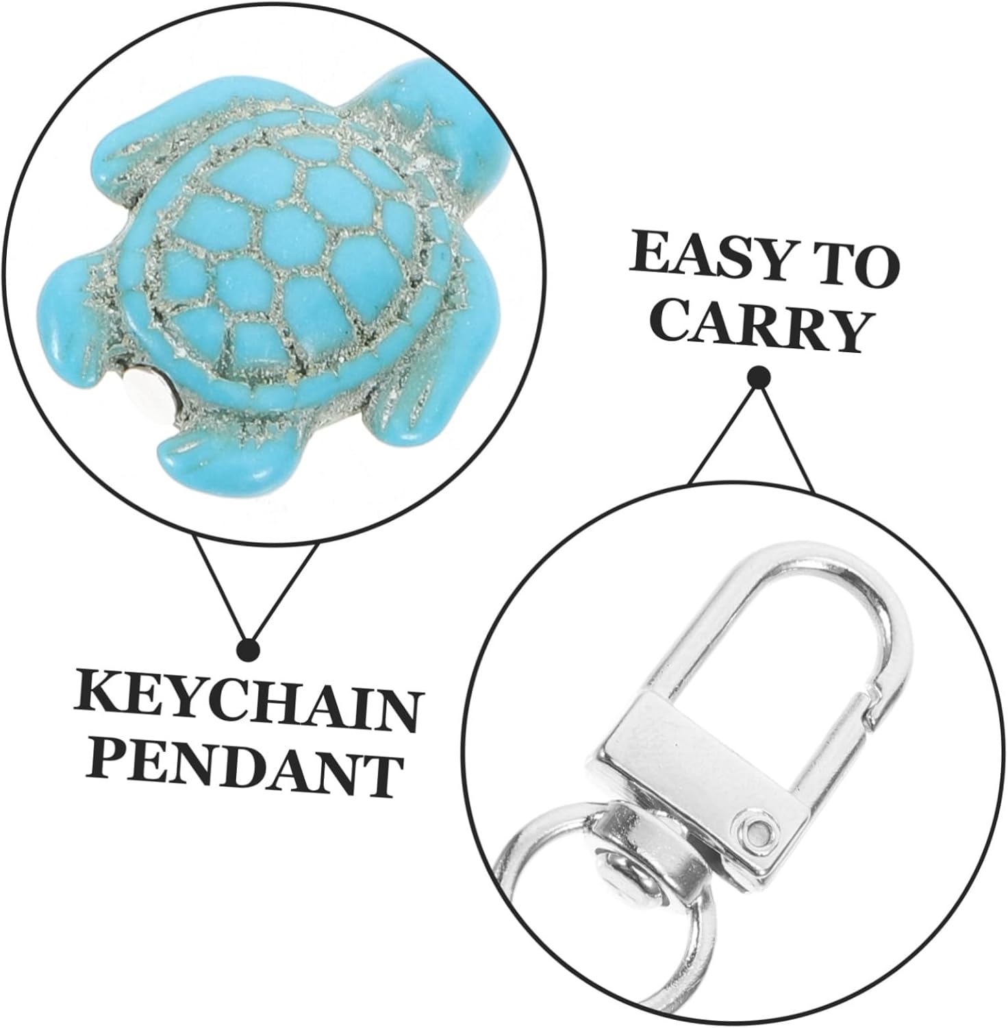 12pcs Cute Turtle Keychain Bag Pendant for Women