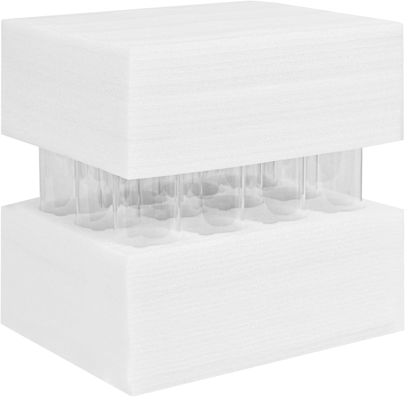 12 Pcs Hurricane Candle Holder Sleeve Clear Glass Cylinder Open Ends