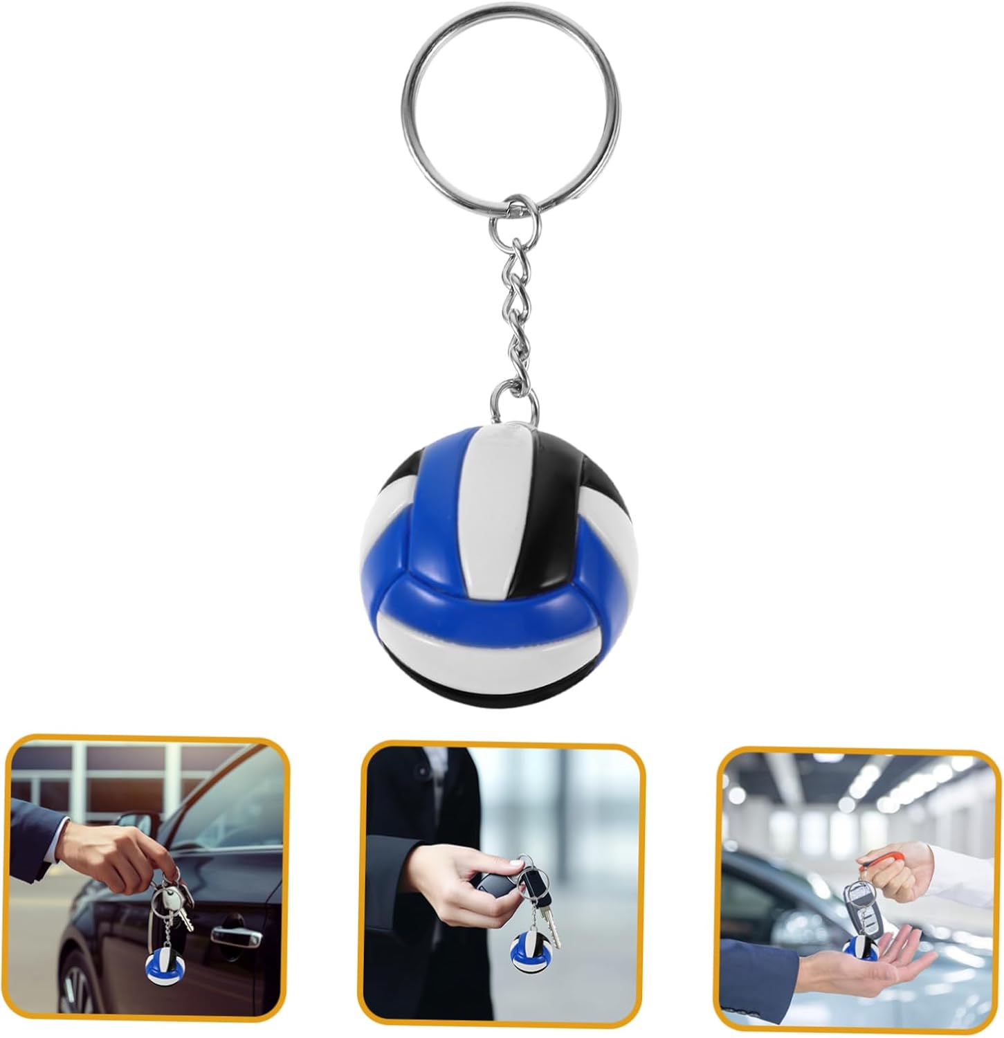 Garneck 2pcs Volleyball Keychains for Backpacks Bag Pendant