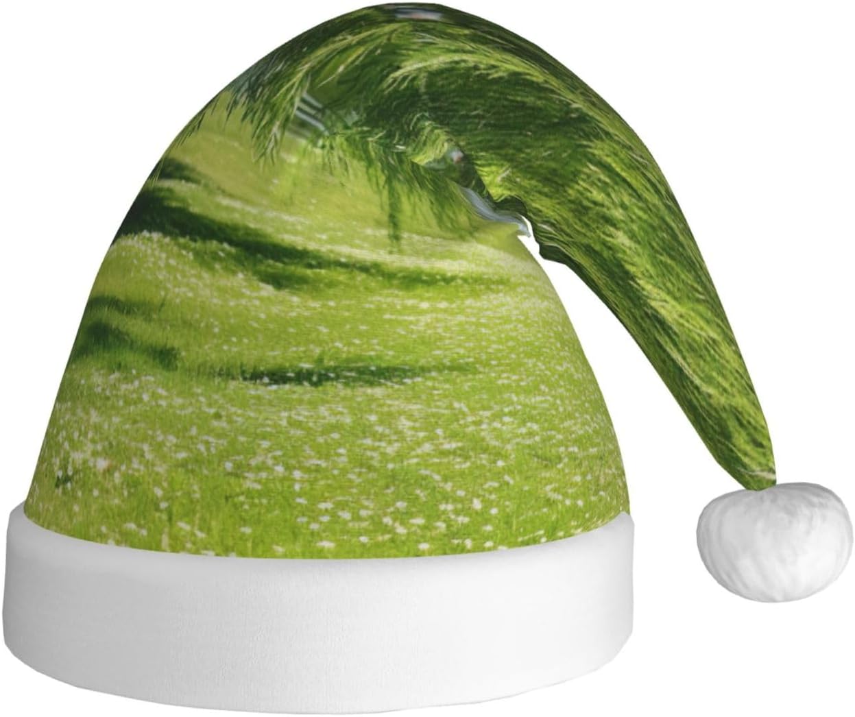QINZHENG Personalized Santa Hat with Willow Tree Print