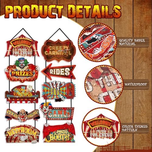 Blulu 21 Pcs Halloween Party Decorations