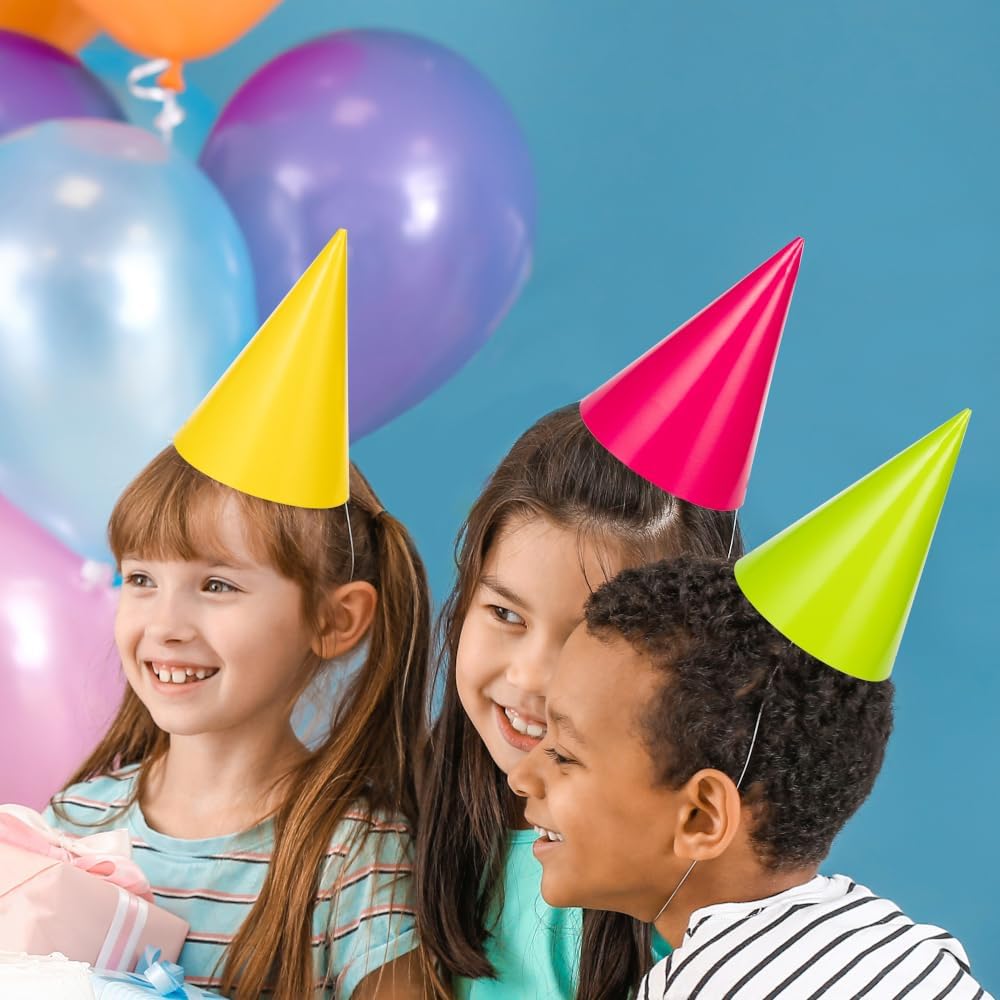Trendware Neon Party Hats 24 Count