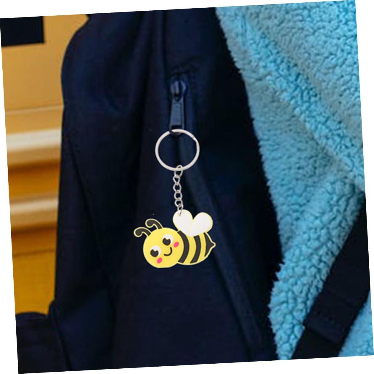 Cabilock 20pcs Cute Bee Keychain Pendant for Backpacks and Party Favors