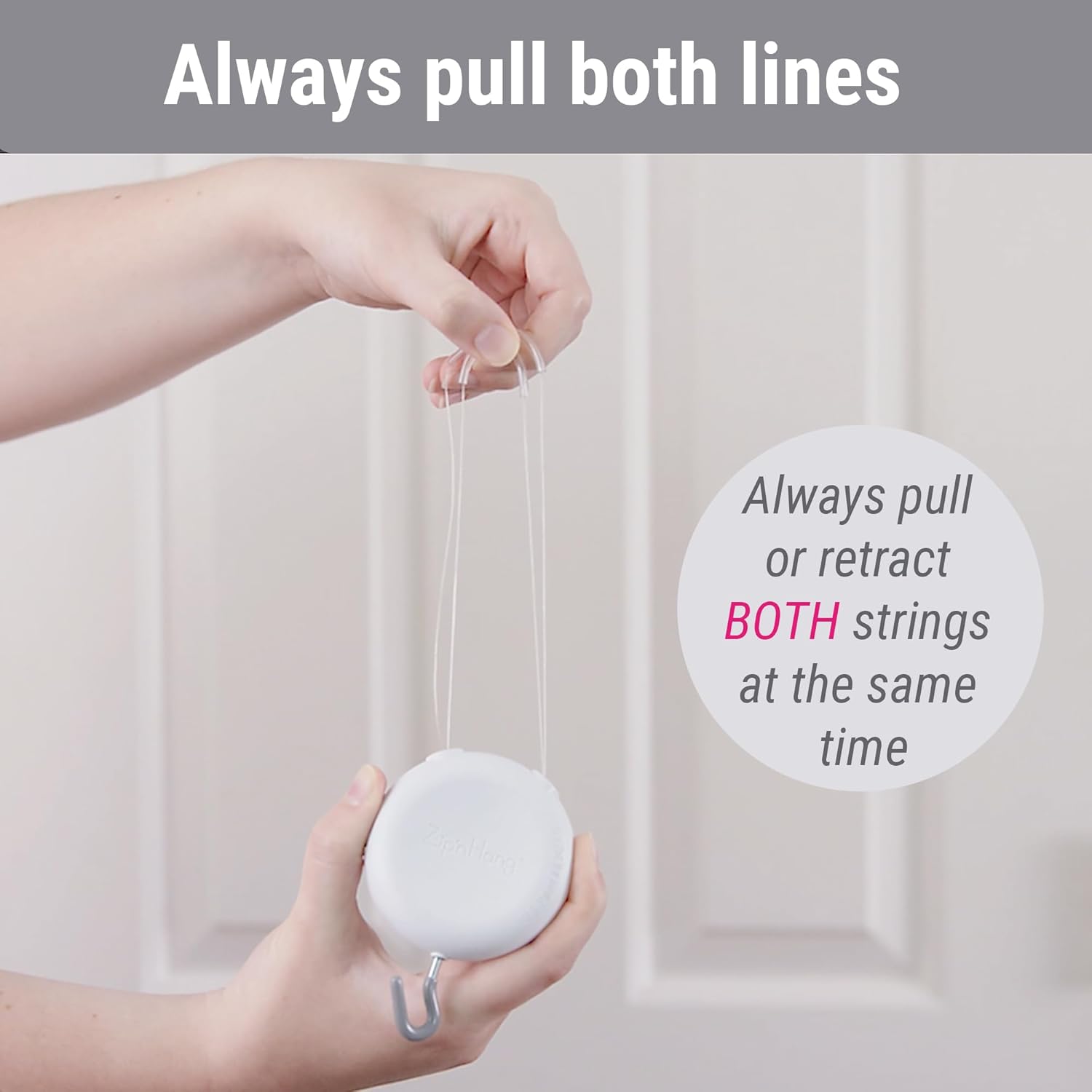 Zip n Hang Xtra Wreath Hanger for Glass Doors