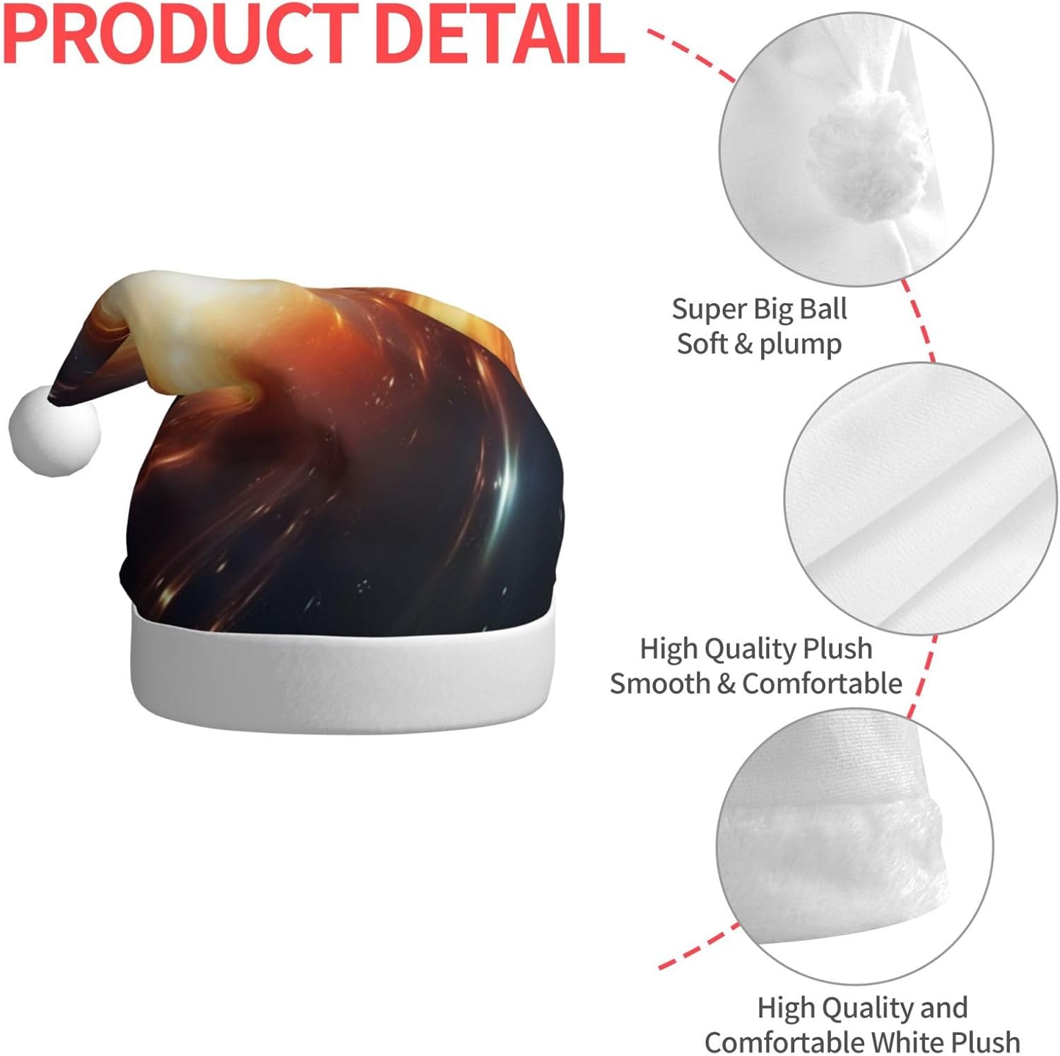 QINZHENG Fun Easter Rabbit Santa Hat for Women