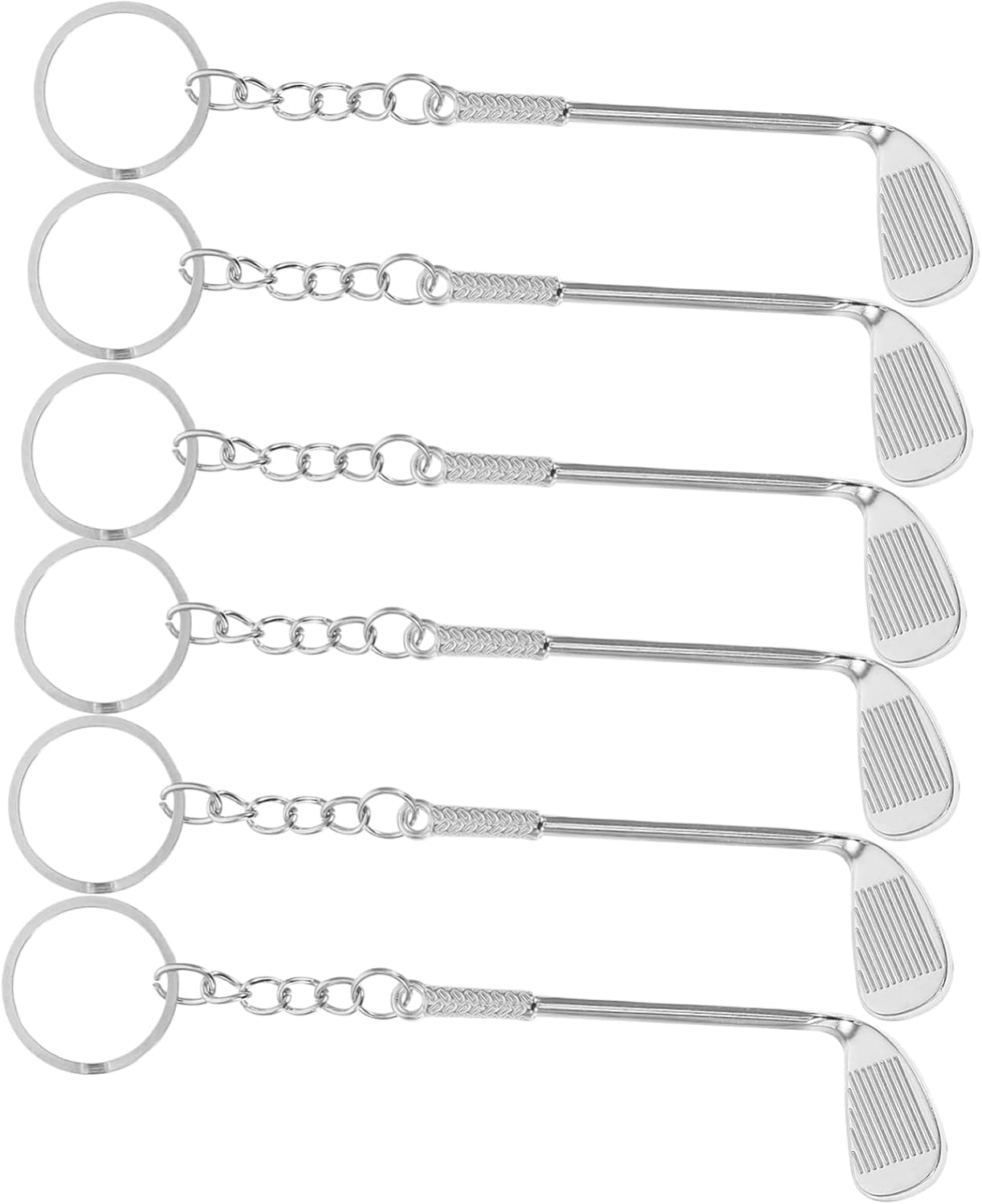 STOBAZA 6pcs Golf Club Keychains for Men
