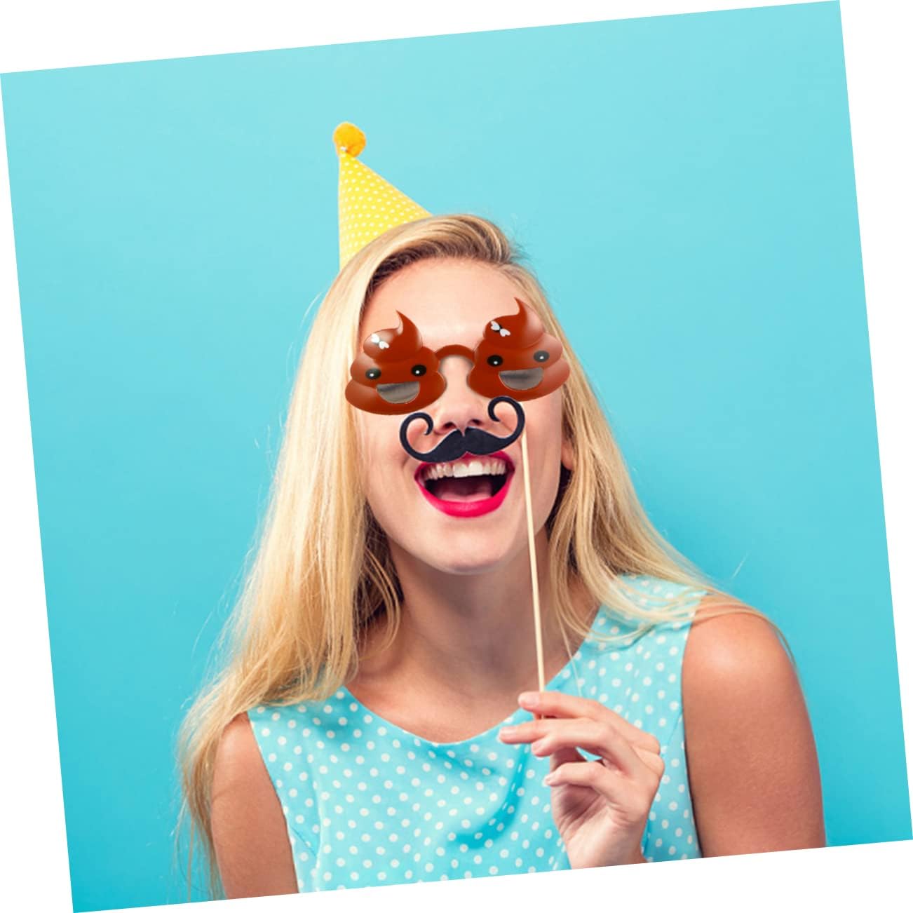 TOYANDONA Funny Poo Shape Glasses for Party