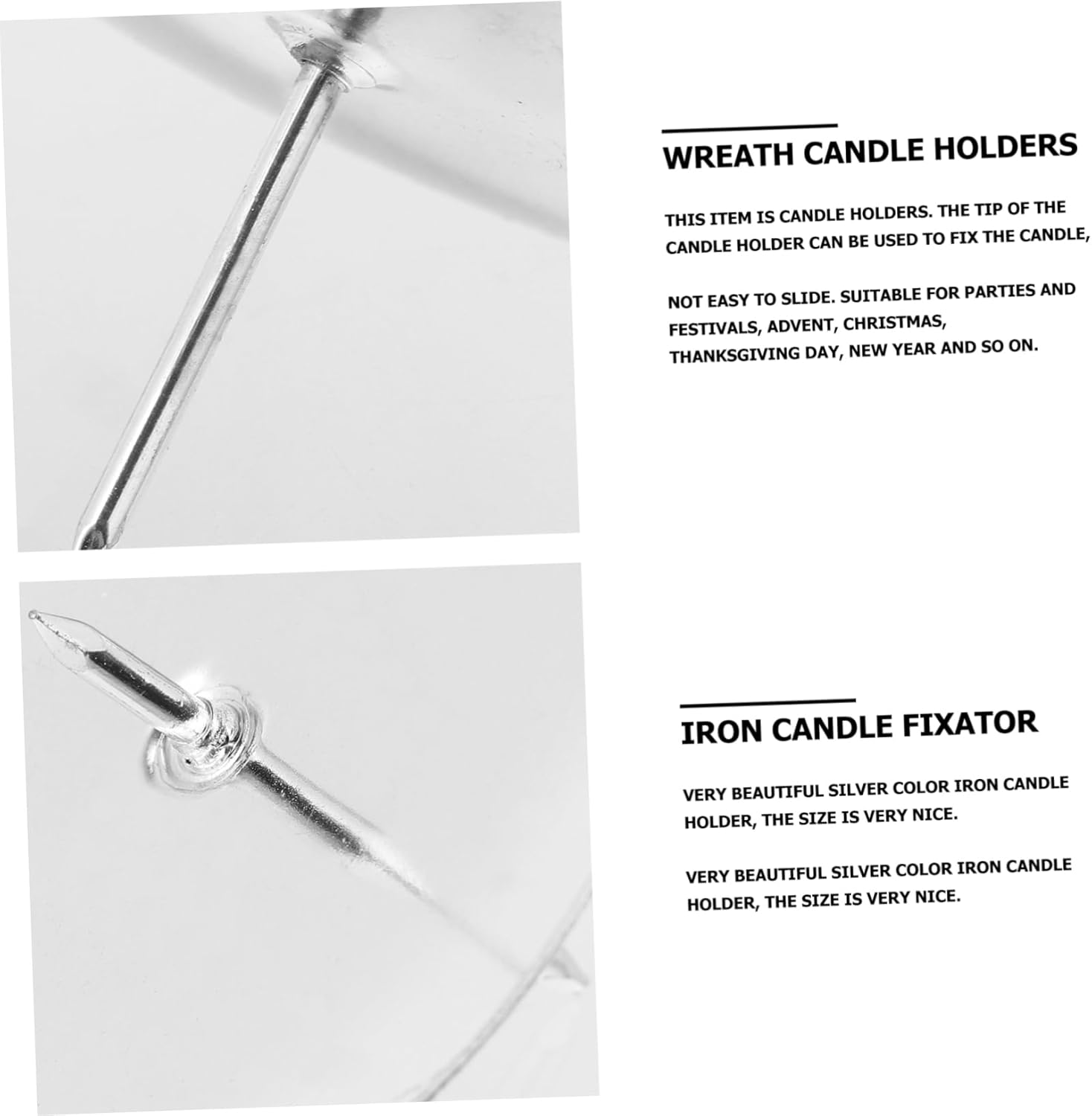 24pcs Iron Candle Holder for Festivals and Celebrations