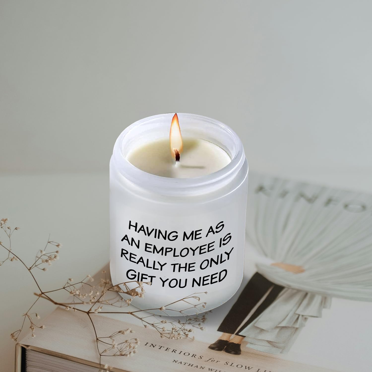 Boss Birthday Gifts for Women Men Lavender Scented Jar Candle