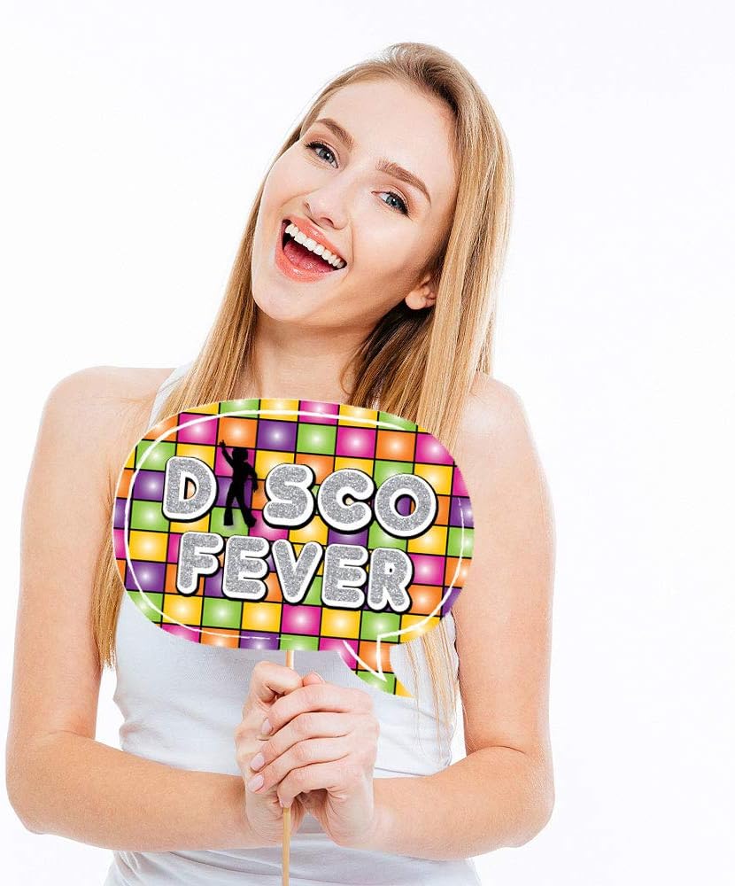 Big Dot of Happiness 70s Disco Photo Props Kit