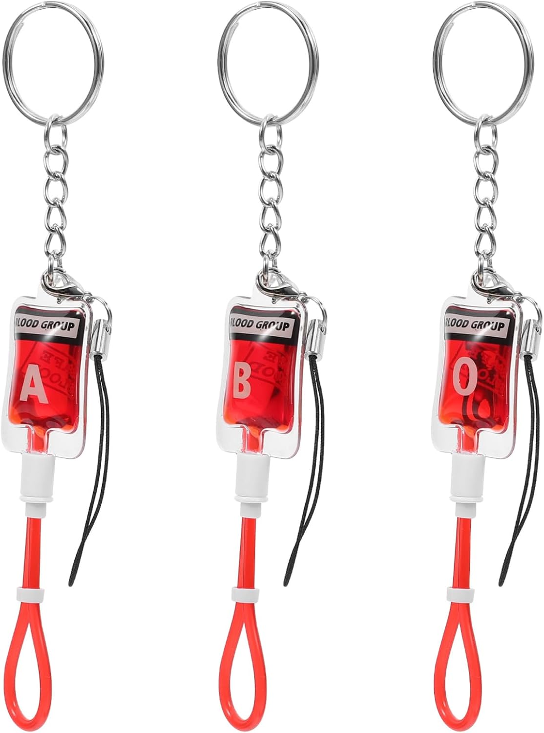 Luxshiny Halloween Blood Bag Keychain Pendant